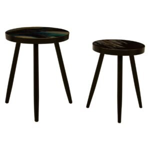 Pelina Set Of 2 Turquoise Side Tables