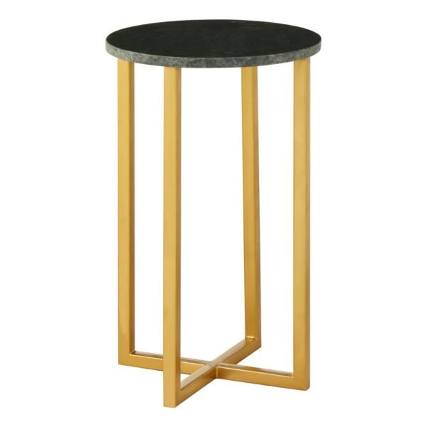 Foxley Small Marble / Iron Side Table - Image 2