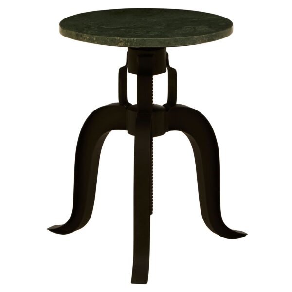 Grayson 3 Leg Bar Stool With Green Marble Top