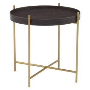 Westbury Large Black / Gold Side Table