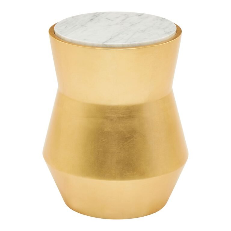 Westbury Small Gold Drum Side Table