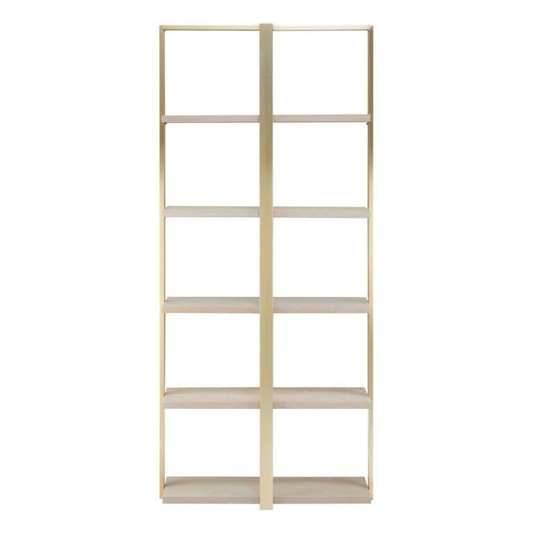 Alden Oak Wood Shelf Unit