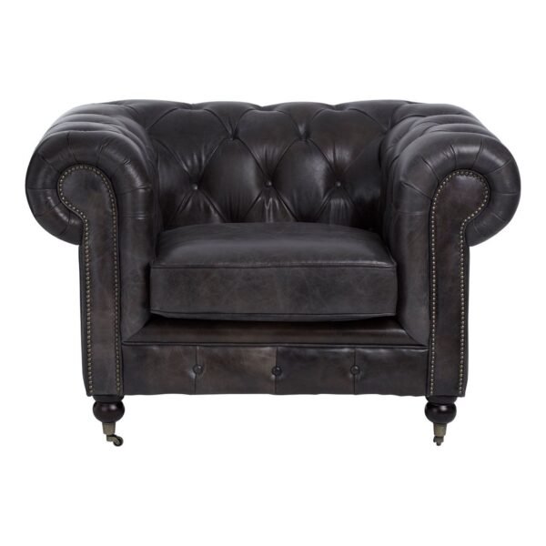 Borgault Dark Grey Chair - Image 2