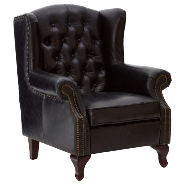 Borgault Black Scroll Armchair