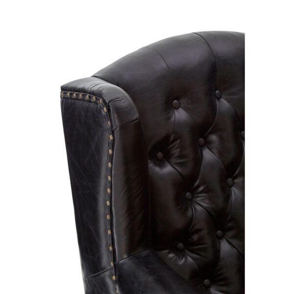 Borgault Black Scroll Armchair - Image 6