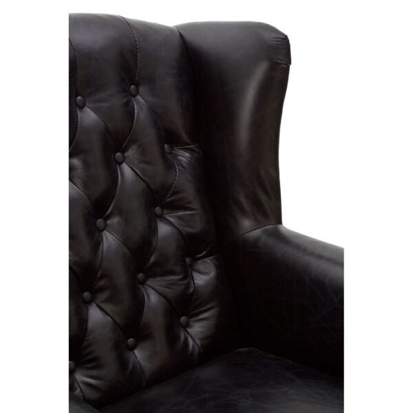 Borgault Black Scroll Armchair - Image 7