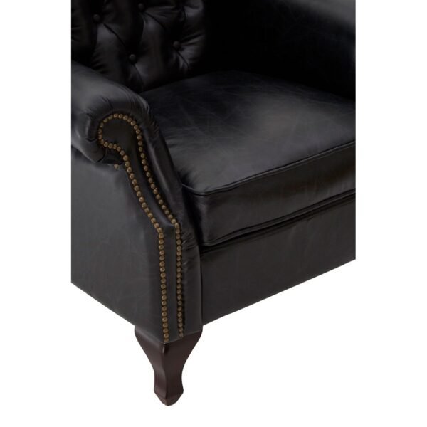 Borgault Black Scroll Armchair - Image 8