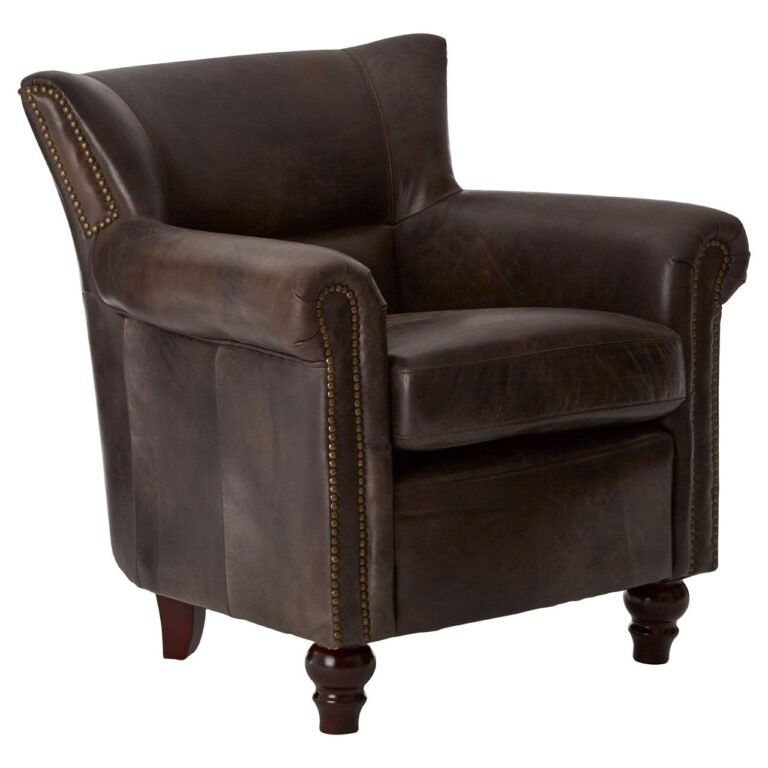 Borgault Dark Grey Scroll Armchair