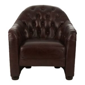 Borgault Classic Armchair With Buttoned Back