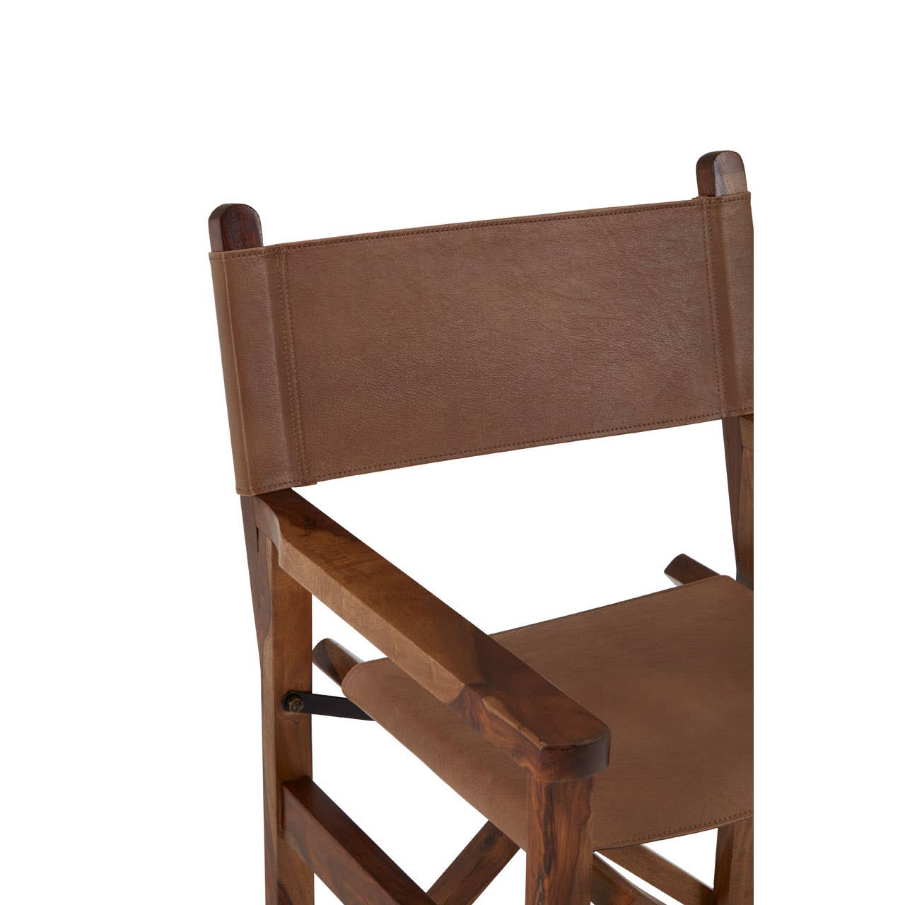 Buffalo Brown Leather Folding Chair - Chaises, Arm chairs & Occasional ...