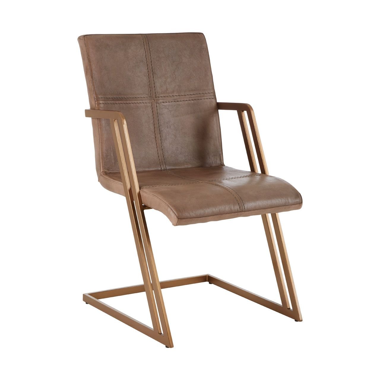 Olk Buffalo Grey Leather / Iron Chair Olk Buffalo Grey Leather / Iron Chair