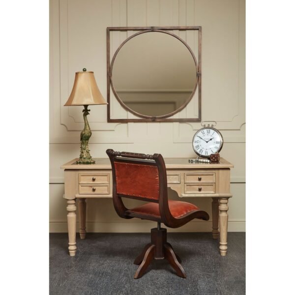 Aire Bronze Metal Frame Square Wall Mirror - Image 5