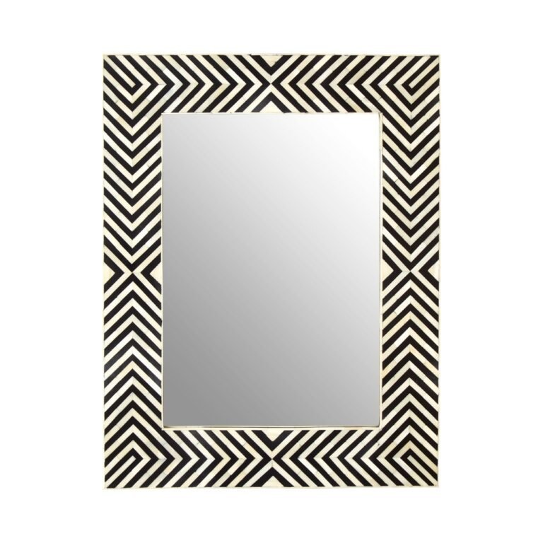 Ohom Bone Inlay Frame Wall Mirror