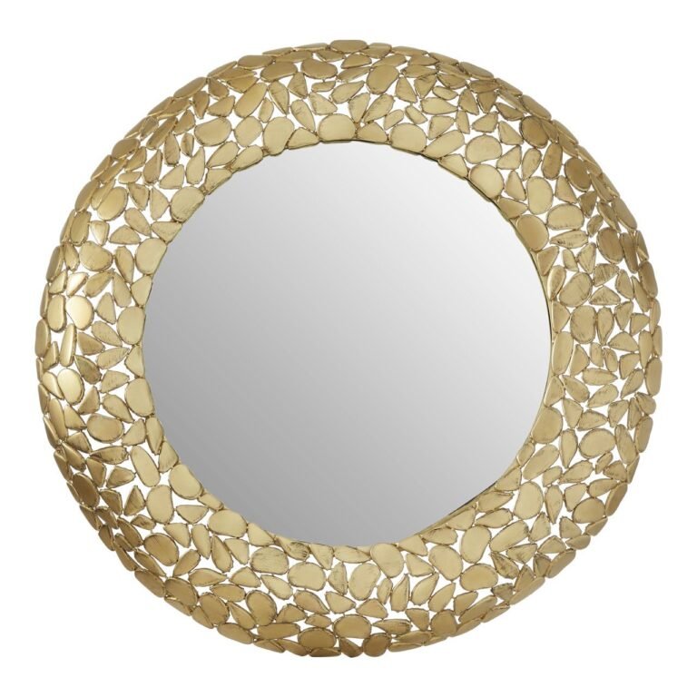 Foxley Pebble Effect Round Wall Mirror