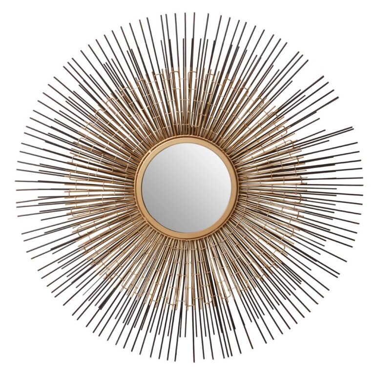 Foxley Nickel / Bronze Finish Wall Mirror