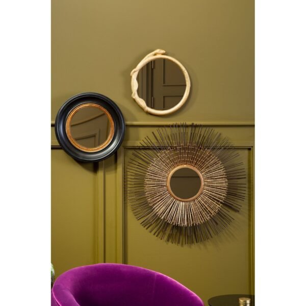 Foxley Nickel / Bronze Finish Wall Mirror - Image 3