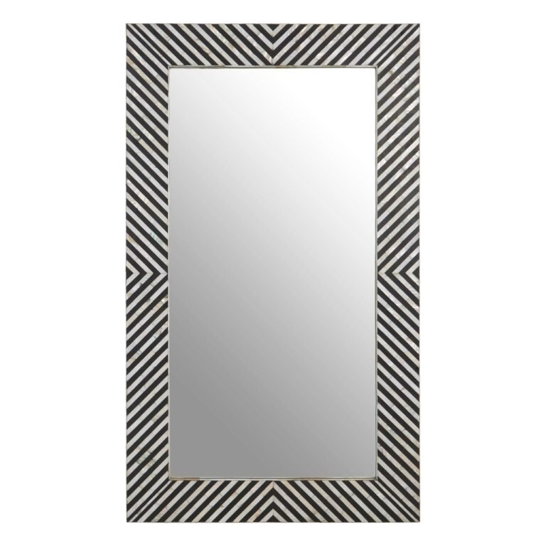 Laniere Black And White Wall Mirror