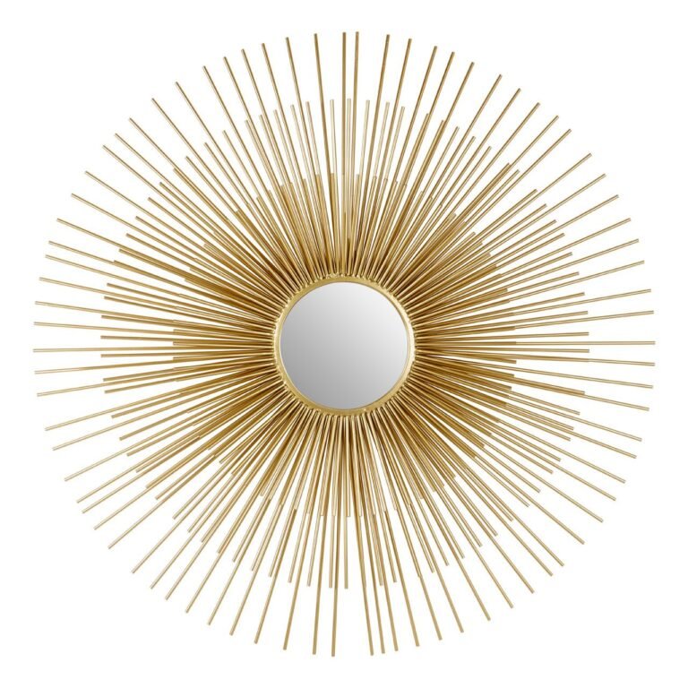 Trisci Gold Finish Wall Mirror