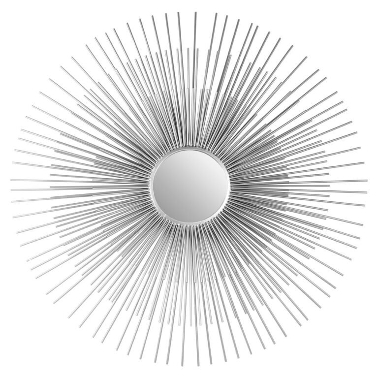 Trisci Silver Finish Wall Mirror