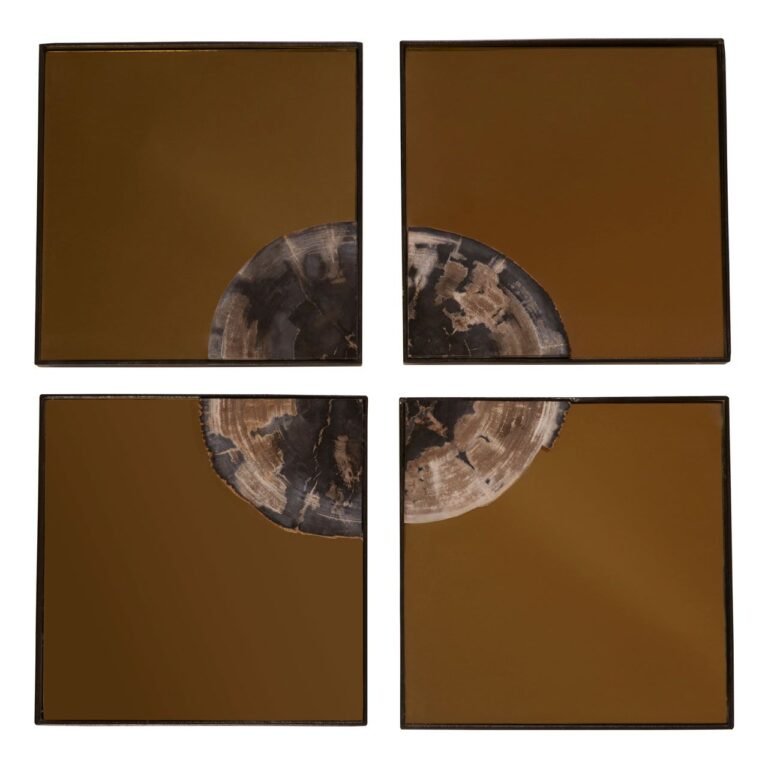 Guise 4Pcs Square Mirror Warm Tile