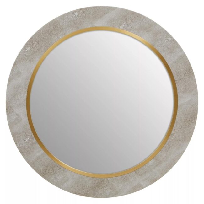 Adily Shagreen and Gold Wall Mirror