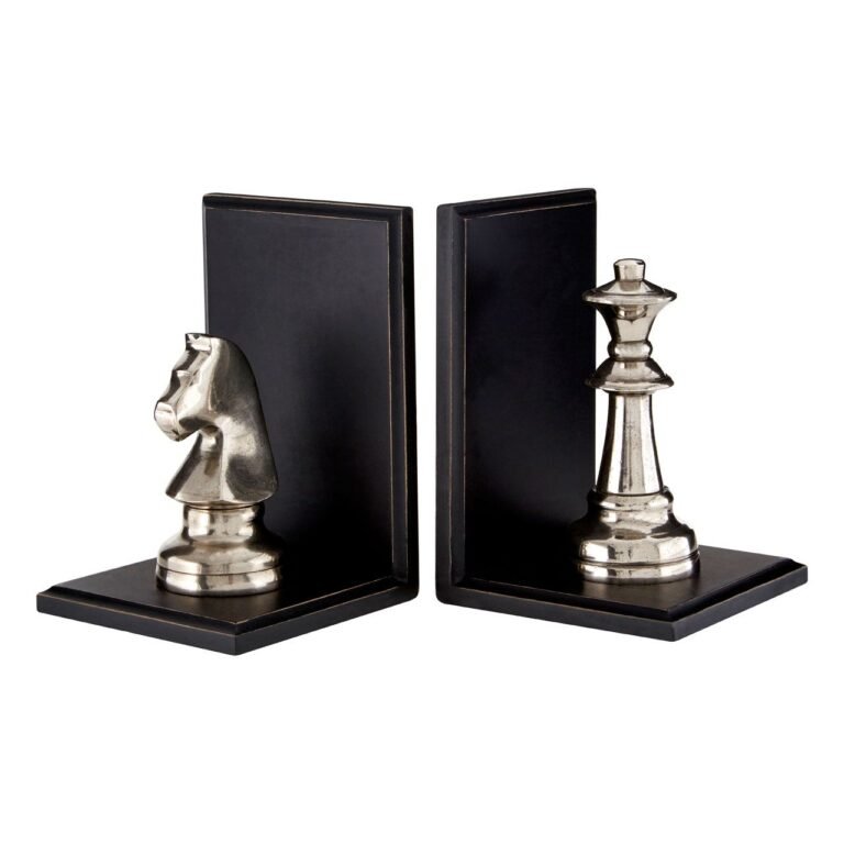 Regents Townhouse Small Chess Bookends - Set Of 2