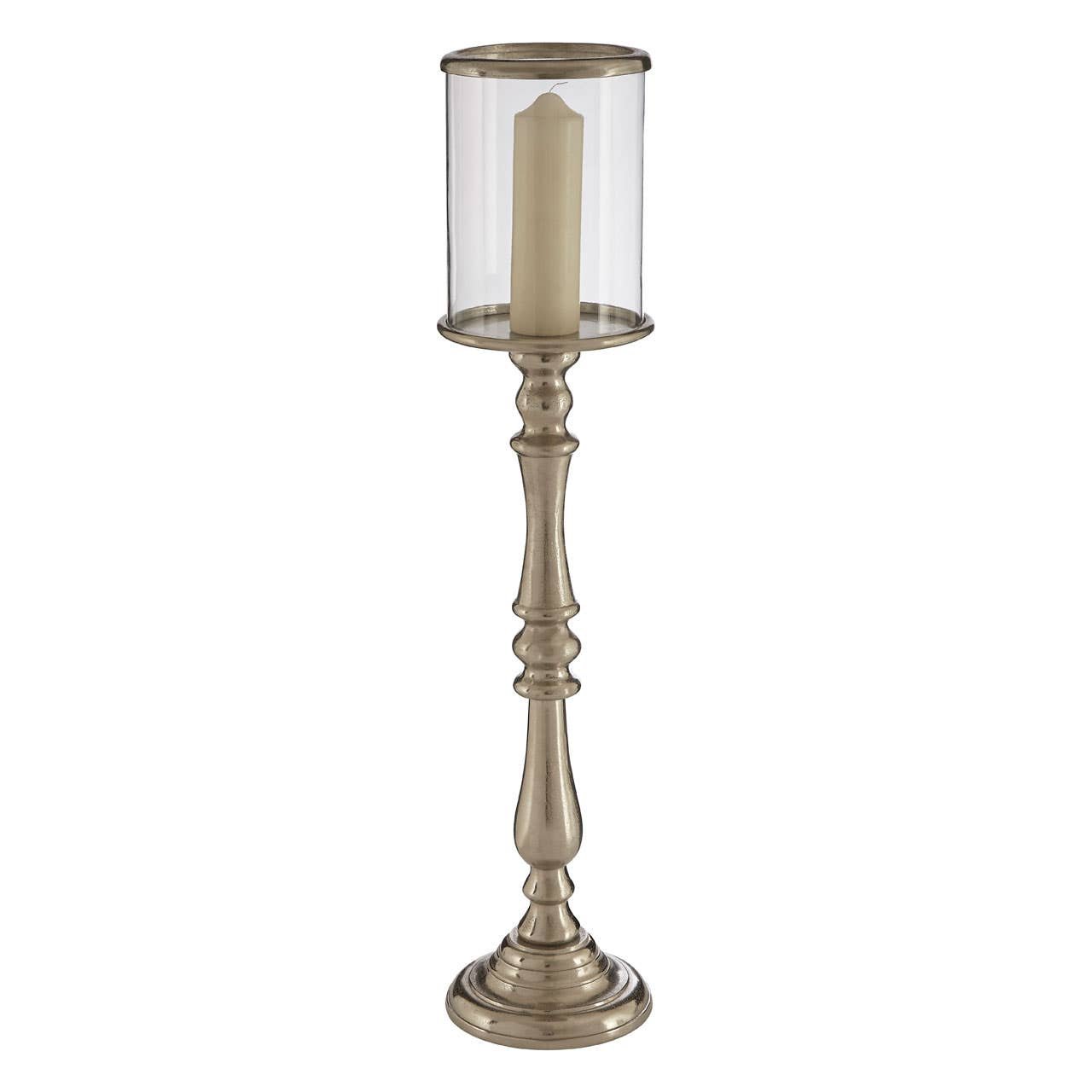 Iffty Five South Small Nickel Candle Holder Iffty Five South Small Nickel Candle Holder