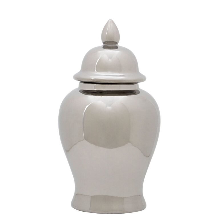 Regents Townhouse Small Ceramic Silver Jar