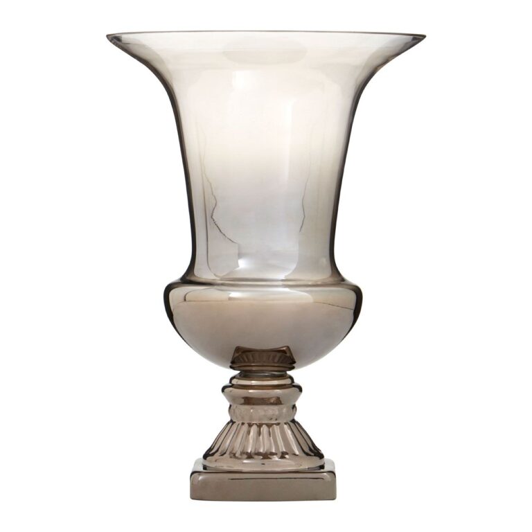 Lexa Ombre Large Fluted Glass Vase