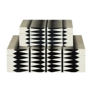 Borough Black / White Trinket Boxes