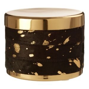 Bowie Large Gold / Black Trinket Box