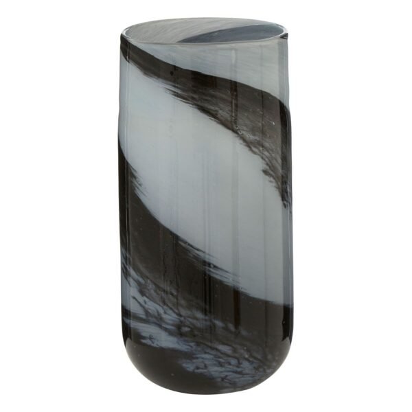 Yarra Large Grey / Black Brushstroke Vase - Image 2