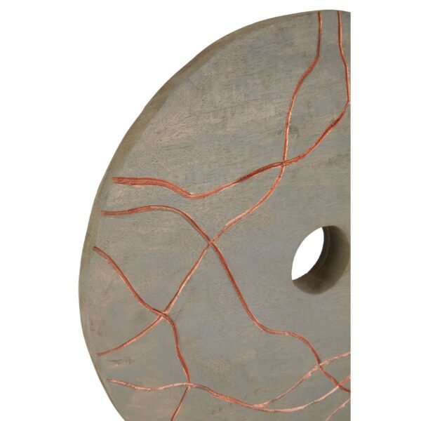 Tiner Round Wooden Sculpture - Image 3