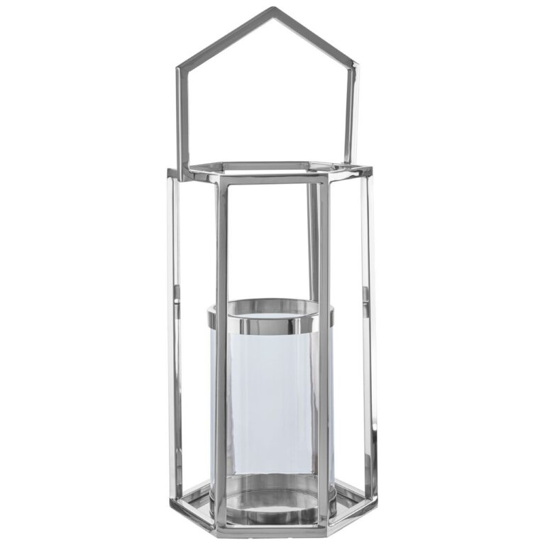 Buckhurst Large Silver Hexagonal Lantern