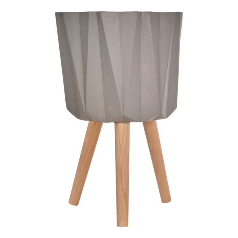 Neil Large Grey Multifaceted Planter