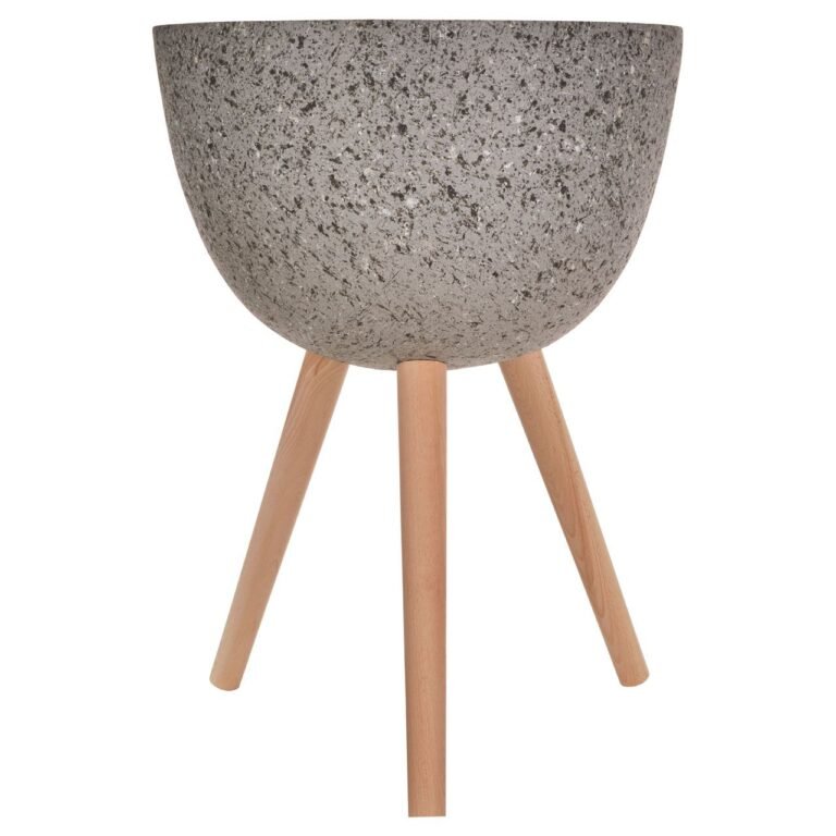 Neil Large Grey Speckled Planter