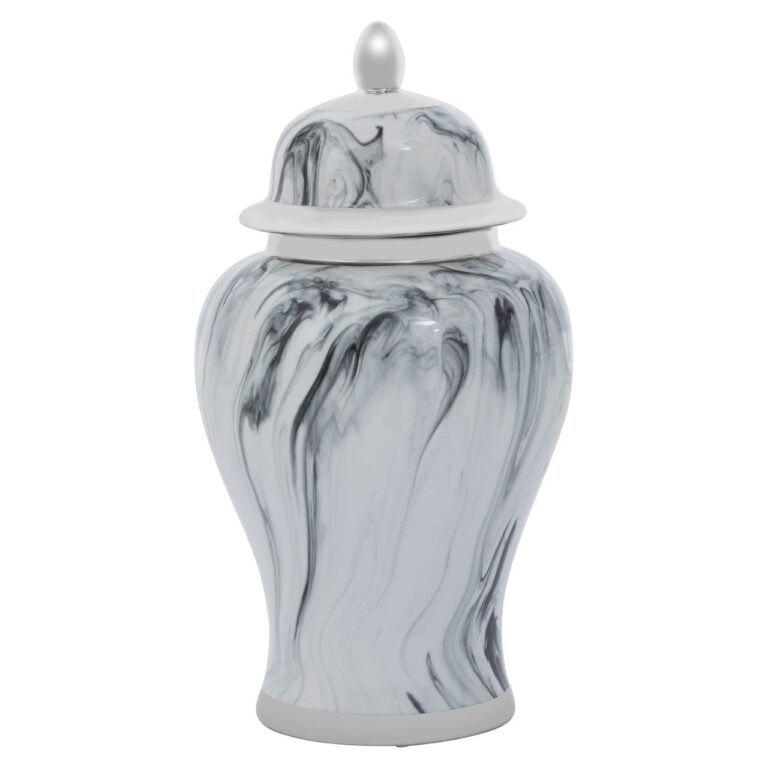 Clove Marble Effect Small Ceramic Jar