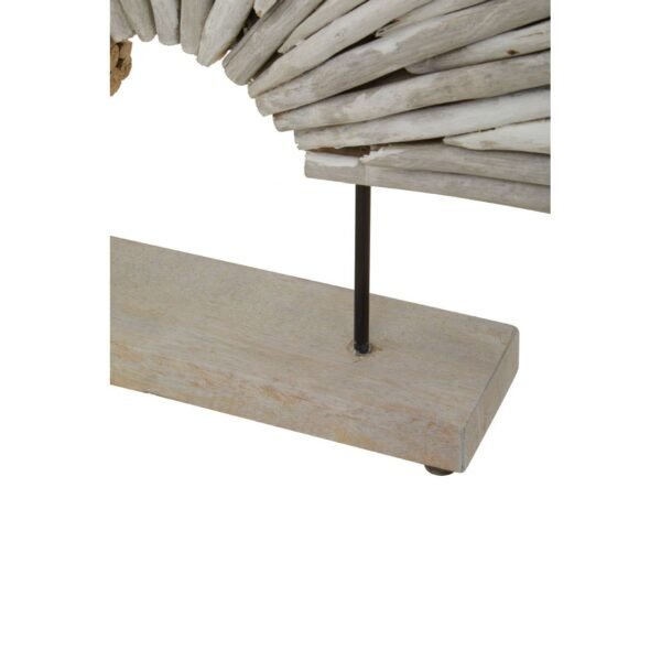 Deiya White Wood Sculpture - Image 6