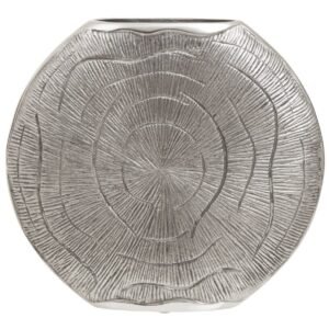 Siyah Large Oak Effect Silver Vase