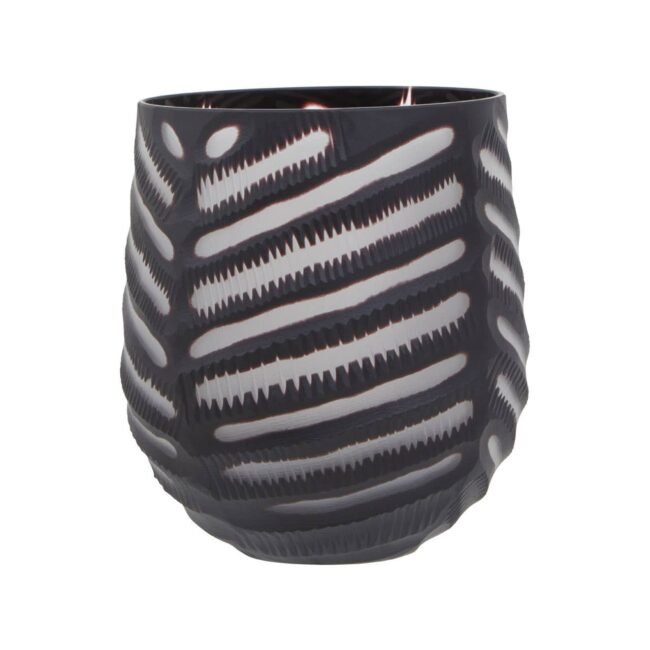 Newbury Small Chevron Cut Vase