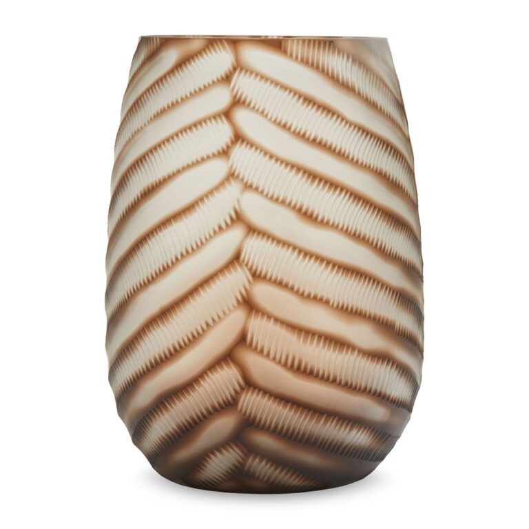 Newbury Large Chevron Cut Vase