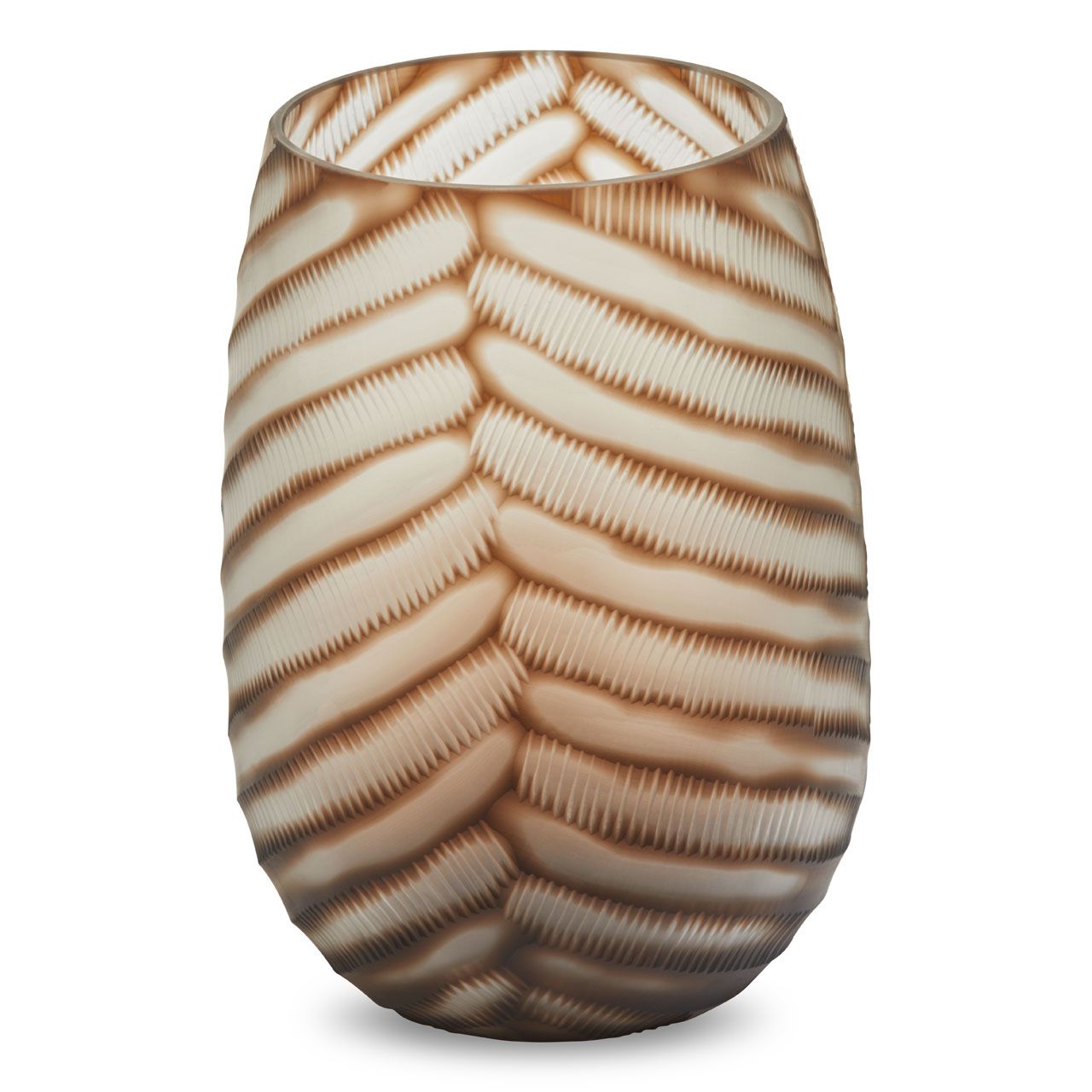 Newbury Large Chevron Cut Vase