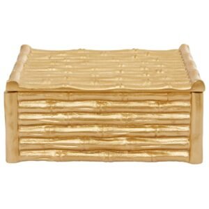 Kew Large Gold Finish Trinket Box