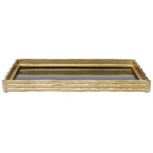 Kew Gold Finish Mirrored Tray