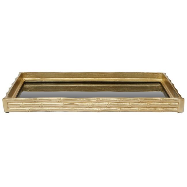 Kew Gold Finish Mirrored Tray