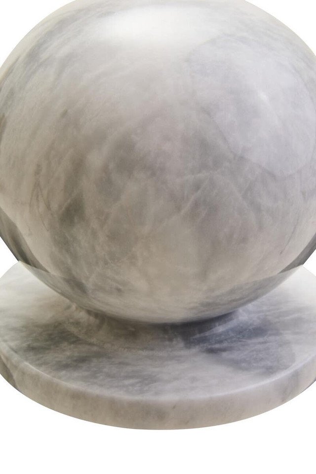 Bucci White Marble Ball Sculpture Bucci White Marble Ball Sculpture