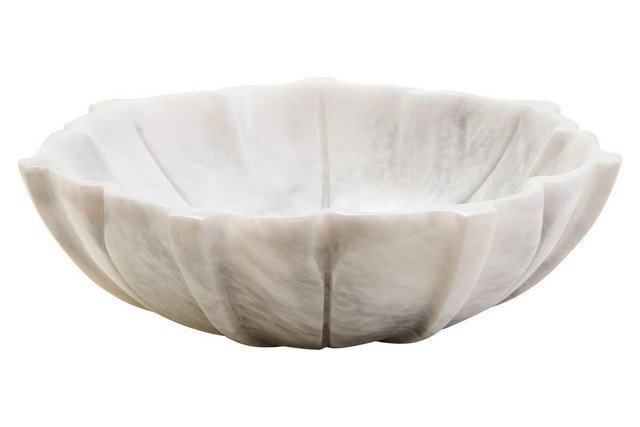 Bucci White Marble Lotus Bowl Bucci White Marble Lotus Bowl