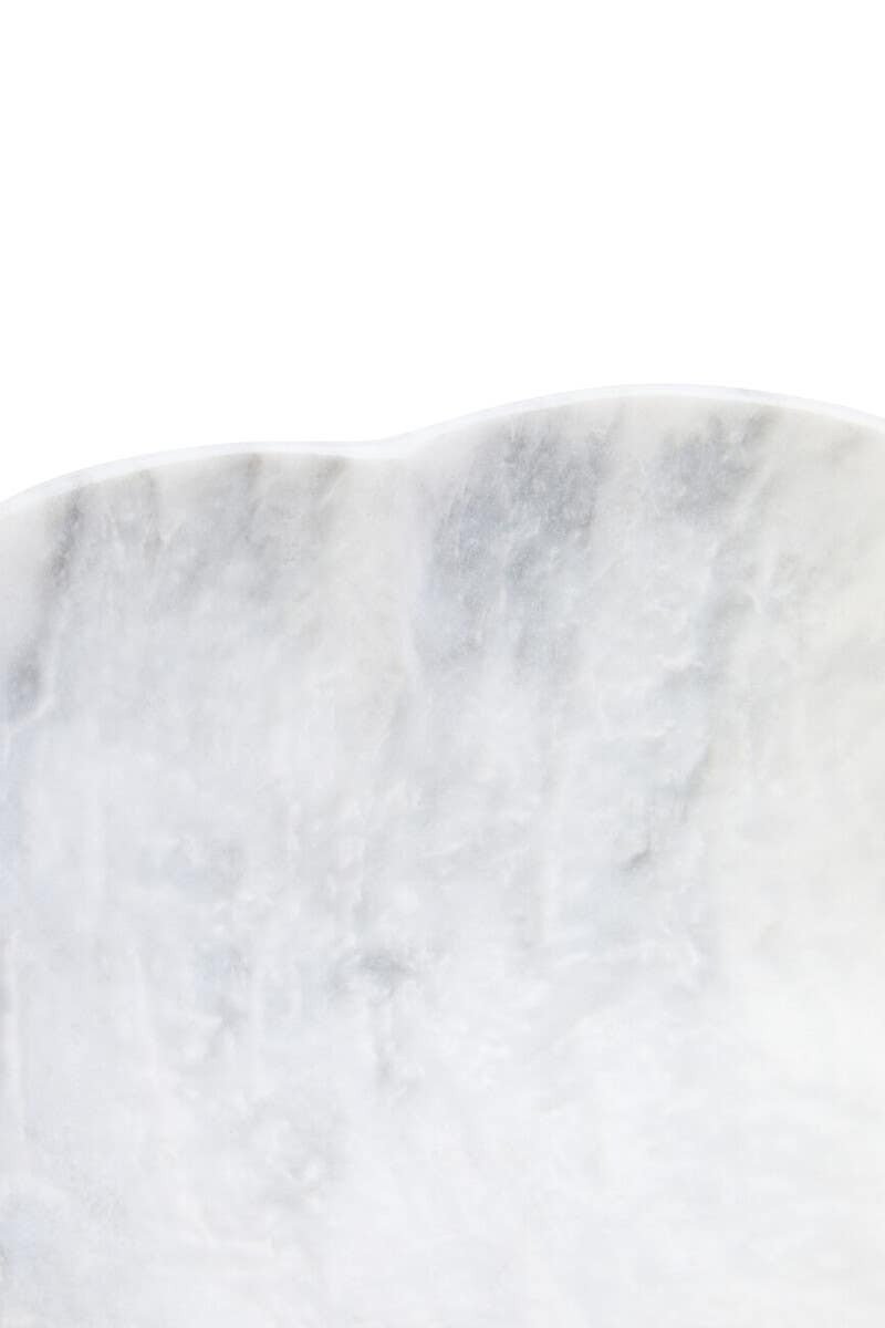 Bucci White Marble Scalloped Bowl Bucci White Marble Scalloped Bowl