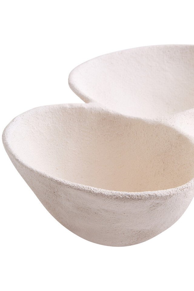 Dune Textured White Abstract Bowl Dune Textured White Abstract Bowl