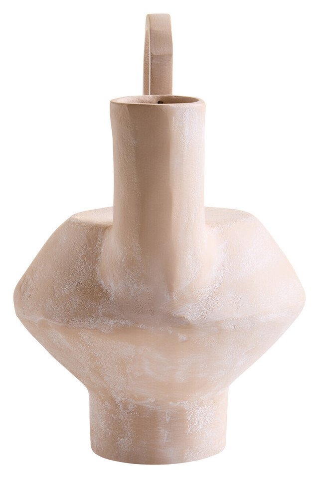 Densee Textured Beige Whitewash Vase Densee Textured Beige Whitewash Vase